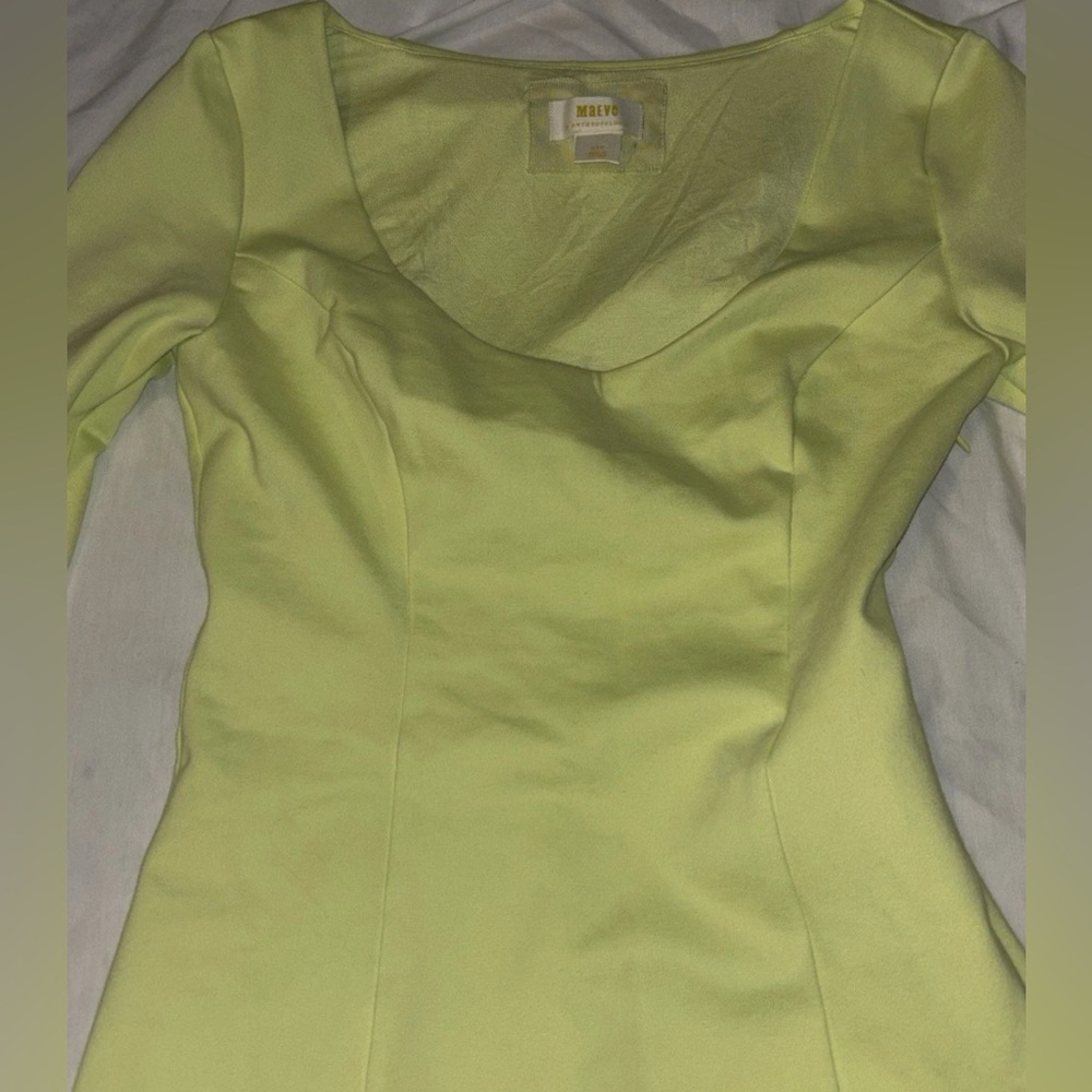 Maeve by Anthropologie Long Sleeve Mini Dress SzXS Stretchy Whimsical Sexy Fairy - Picture 6 of 10